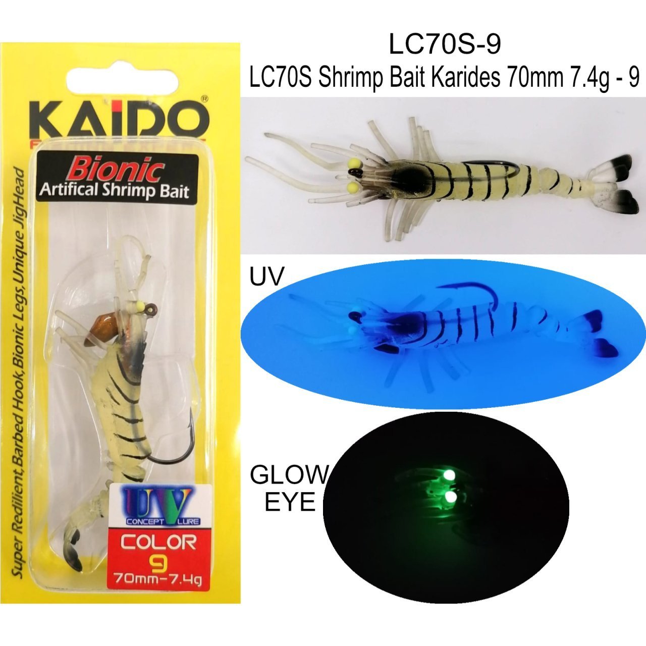 LC70S Shrimp Bait Karides 70mm 7.4g 9