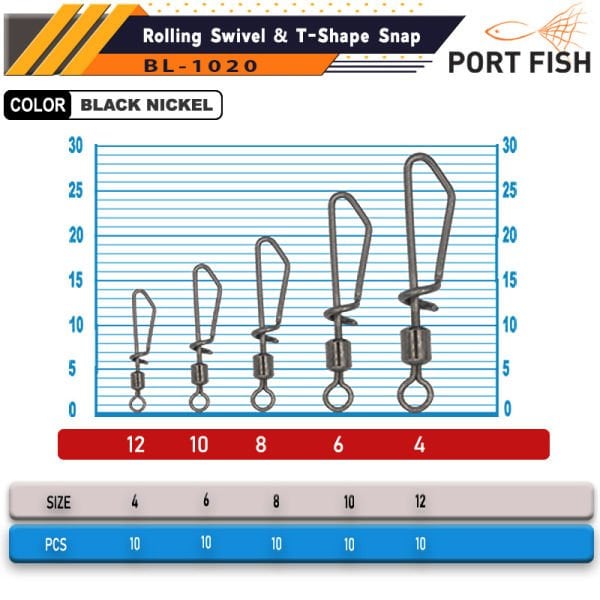 Portfish BL-1020 Kilitli Maket Klipsi