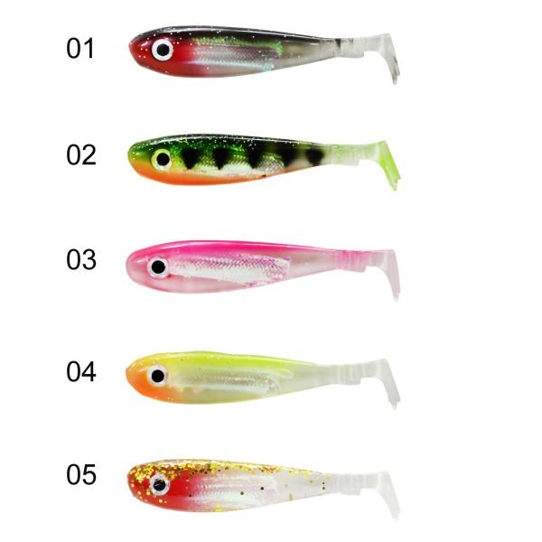 Captain 3074 Duck Tail Soft 9cm Levrek Silikonu 5li Paket Suni Yem