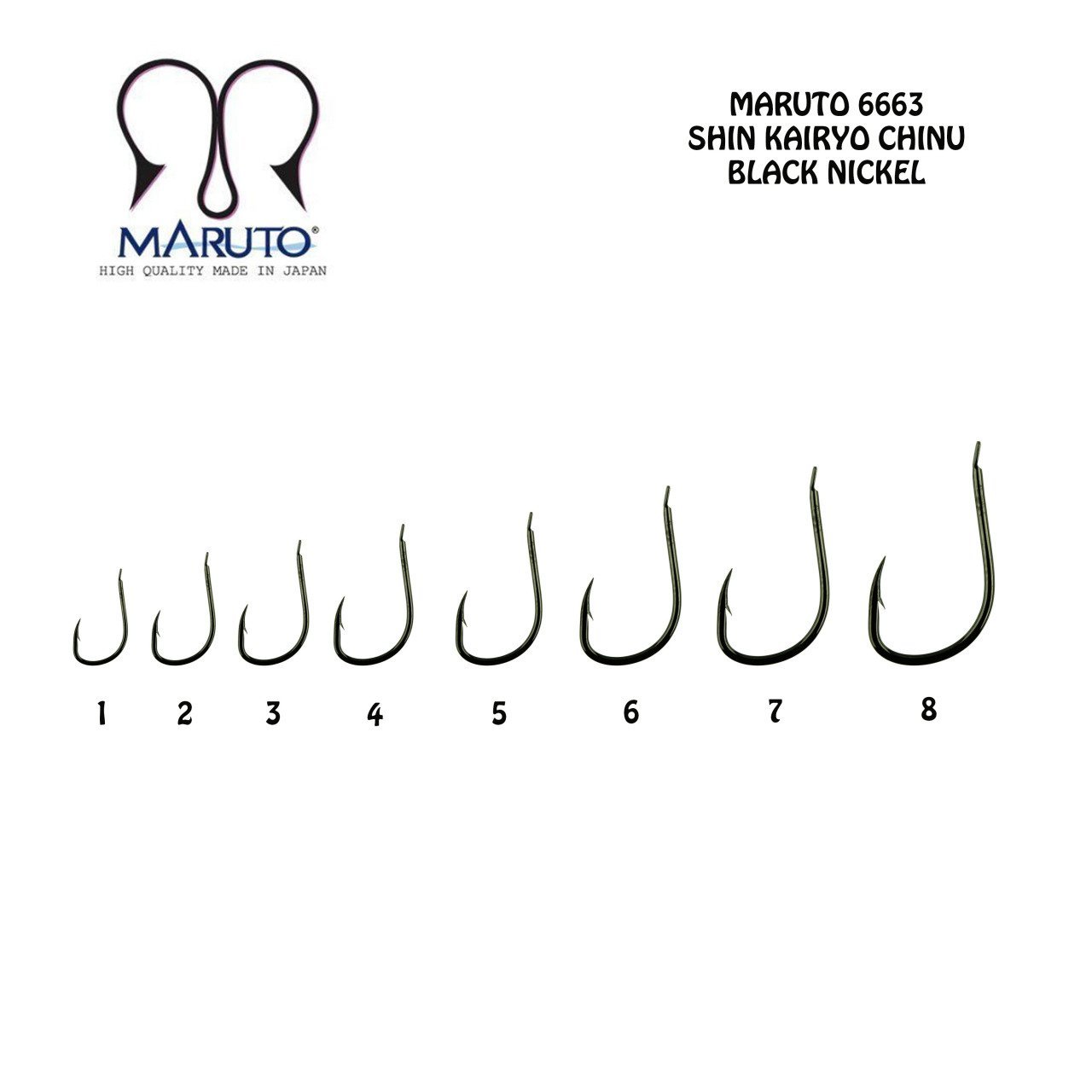 Maruto 6663NS Siyah Nikel Olta İğnesi No:7 (20Pcs)