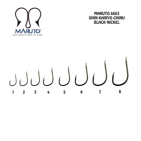 Maruto 6663NS Siyah Nikel Olta İğnesi No:7 (20Pcs)