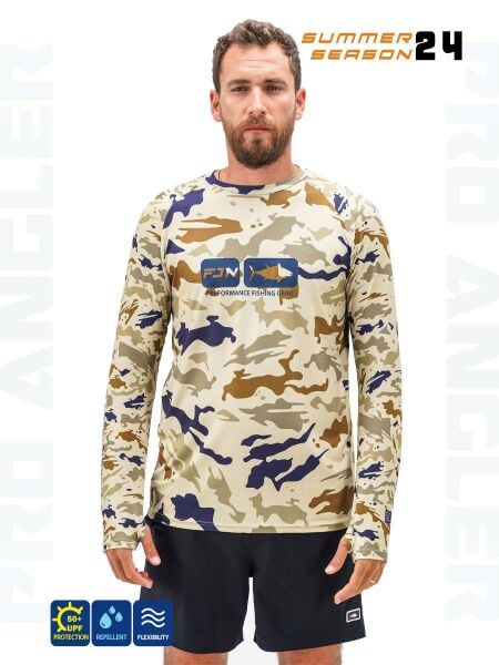 Fujin Pro Angler S24 T-Shirt Narural Camo