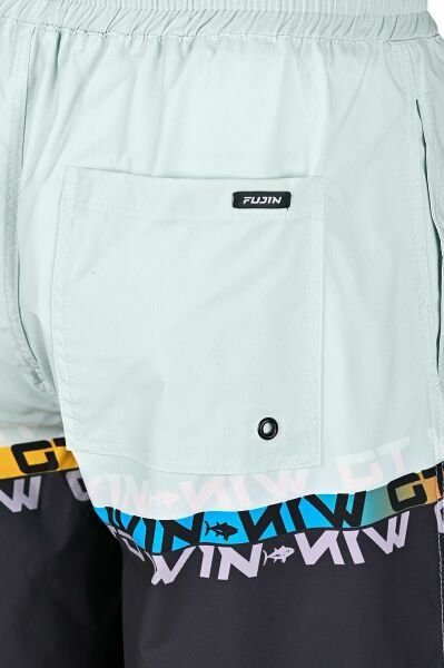 Fujin Pro Angler Board Short Mayo Anthracite Turquoise