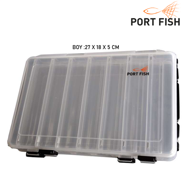 Portfish Maket Balık Kutusu Büyük Boy (Tutamaklı)