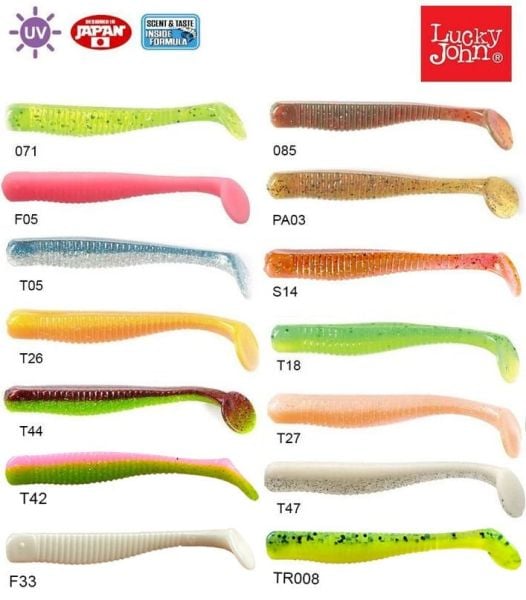 Lucky John Long John 3.1'' (7.87 cm) 8P Silikon Yem T05