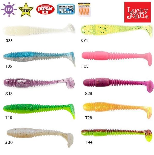 Lucky John Tioga Fat 3.9'' (9.91 cm) 5P Silikon Yem 071