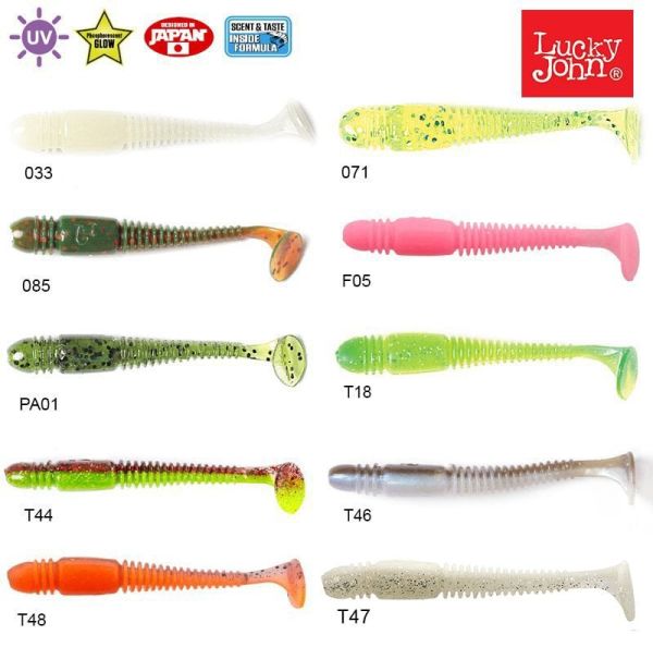 Lucky John Tioga 3.4'' (8.64 cm) 6P Silikon Yem 033