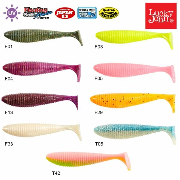 Lucky John Joco Shaker 2.5'' (6.35 cm) 6P Silikon Yem F33