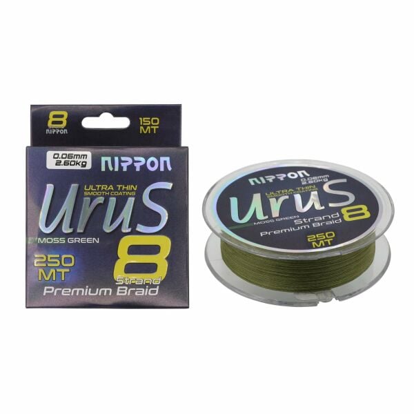 Urus 8X Braid 250 MT Moss Green 0.08 mm