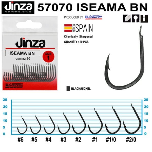 Jinza Iseama BN Olta İğnesi 20 Adet