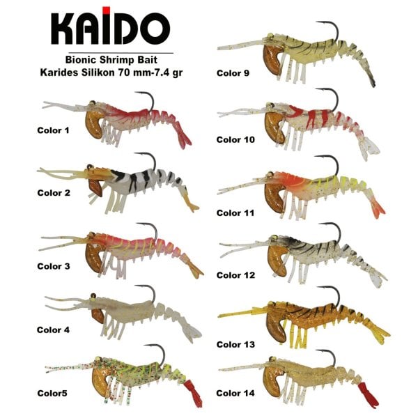 LC70S Shrimp Bait Karides 70mm 7.4gr 14