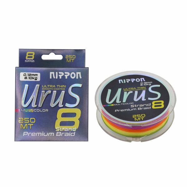 Urus 8X Braid 250 MT Multi Color 0.16 Mm