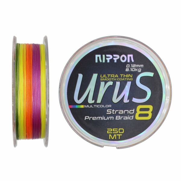 Urus 8X Braid 250 MT Multi Color 0.18 Mm