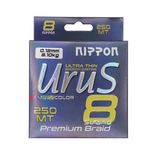 Urus 8X Braid 250 MT Multi Color 0.20 Mm