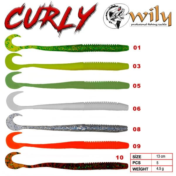 Wily Curly Silikon Yem 13 cm 4.5 gr