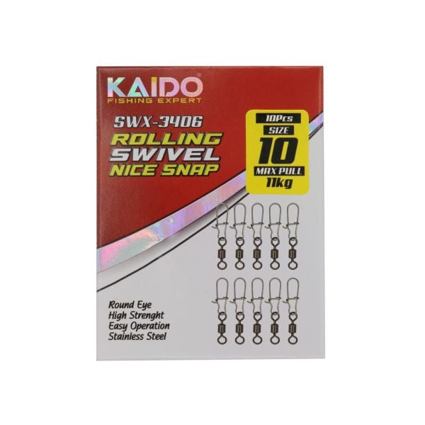 SWX-3406 Rolling Swivel Nice Snap (10 Pcs) 6