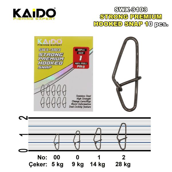 SWX-3103 Hooked Snap (10 Pcs) 1