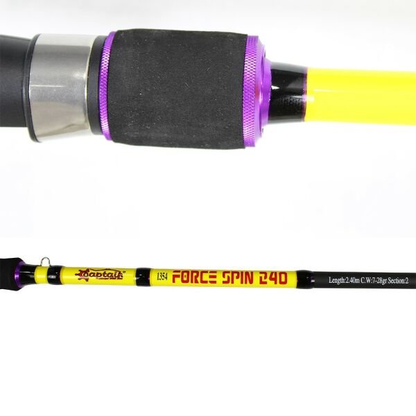 Captain 1354 Force 2 Parça Spin Kamış 7-28gr Atar