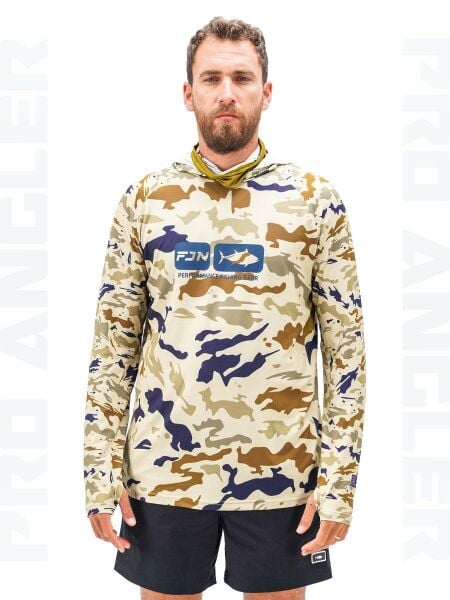 Fujin Pro Angler S24 BuffHoodie Natural Camo