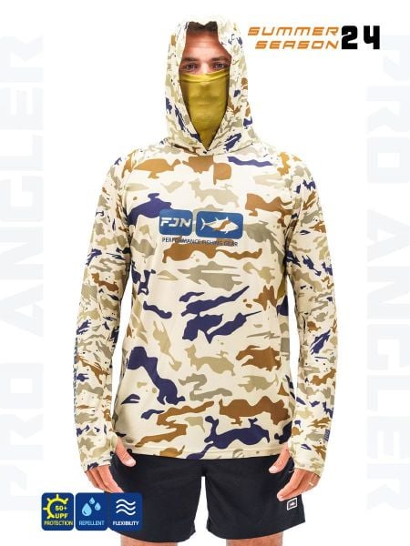 Fujin Pro Angler S24 BuffHoodie Natural Camo