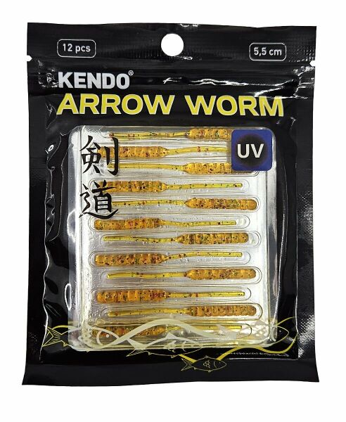 Kendo Arrow Worm Lrf Silikonu 5,5cm 12 Adet