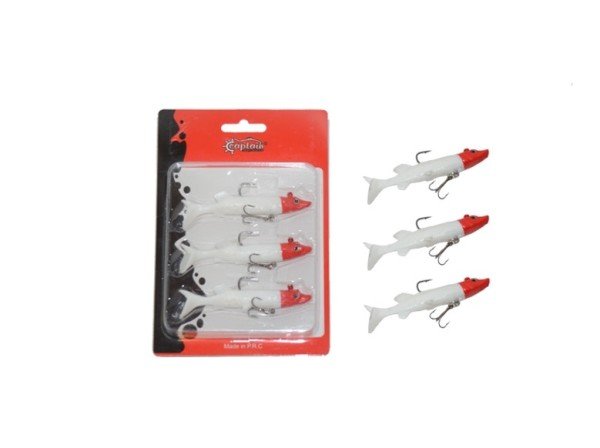Captain 3066 Pluse Soft 10cm Turna Silikonu 3'lü Set Suni Yem