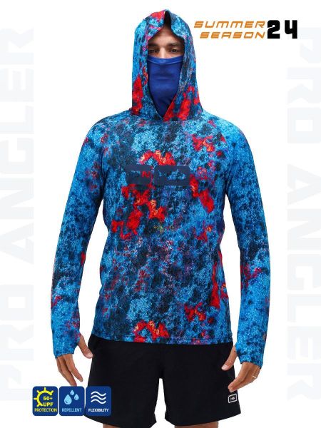 Fujin Pro Angler S24 BuffHoodie Red Reef