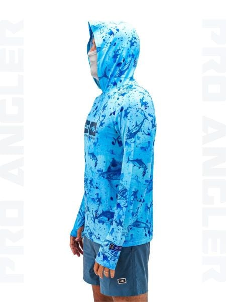Fujin Pro Angler S24 BuffHoodie Blue Fish