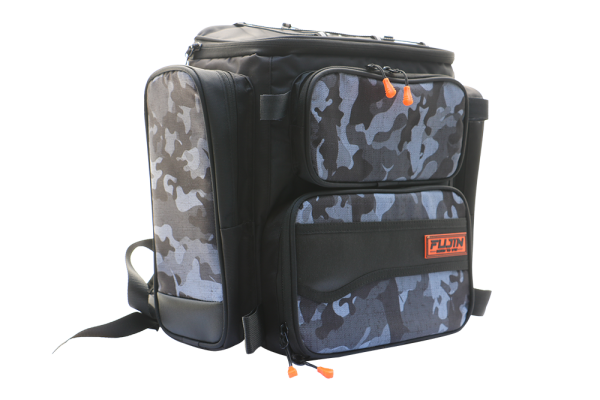 Fujin Black Camo Back Pack - Balıkçı Sırt Çantası