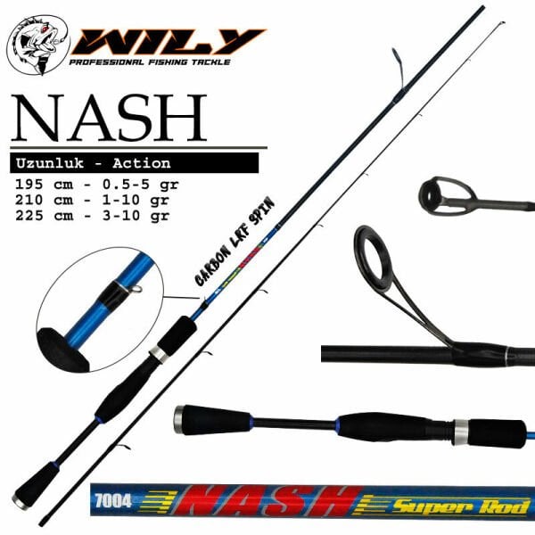 Wily Nash 195 cm Lrf Kamışı 0.5-5 gr