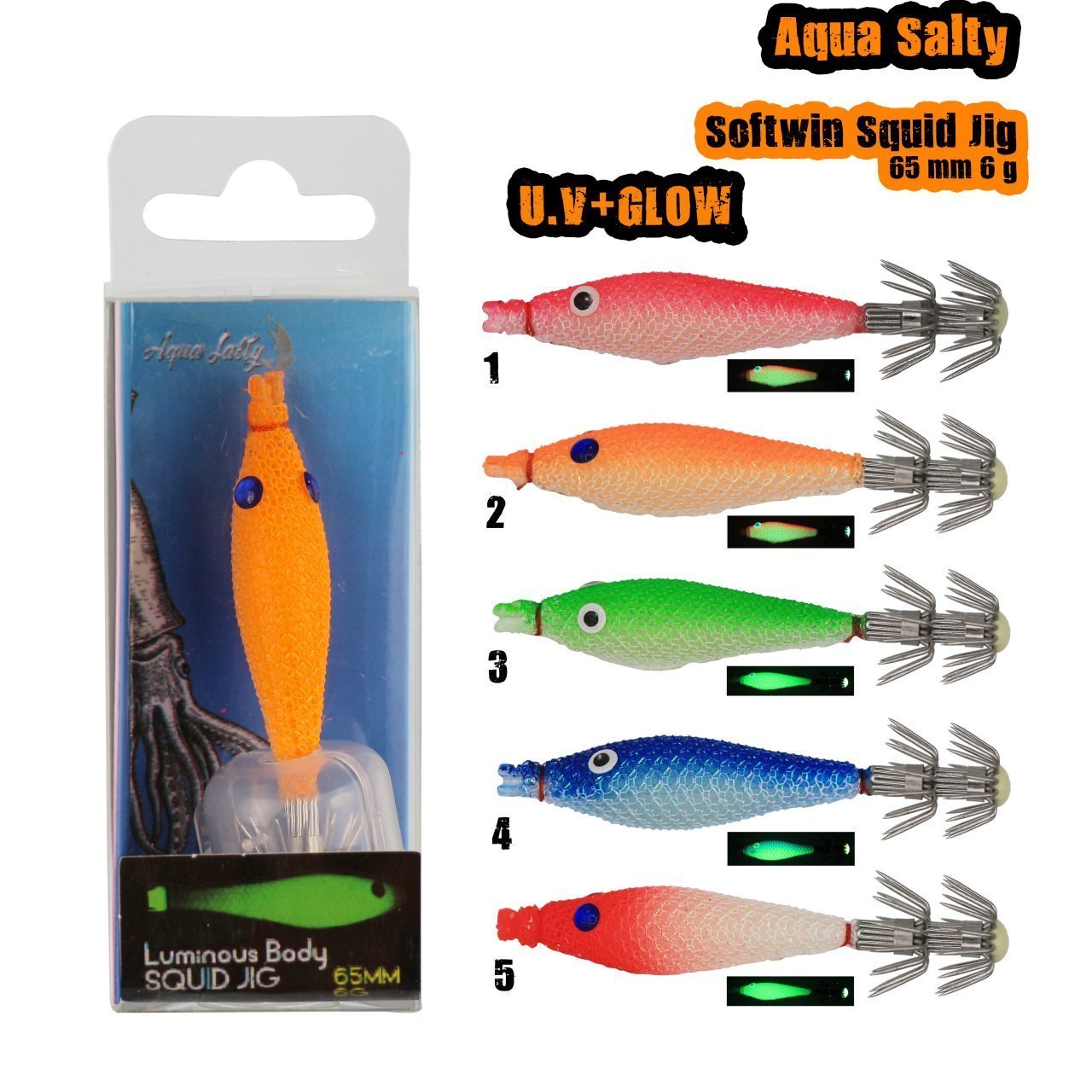 Softwin Squid Jig 65mm 6Gr