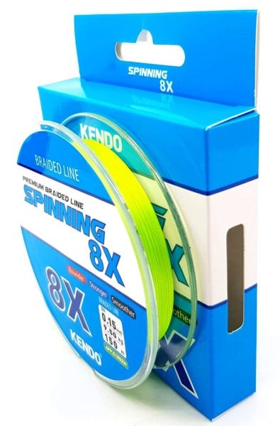 Kendo Spınnıng 8X Fıghtıng 150 mt Örgü ip (Apple Green)