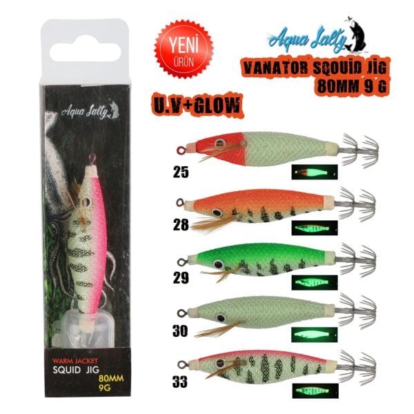 Vanator Squid Jig Kalamar Zokası 80mm 9gr 30