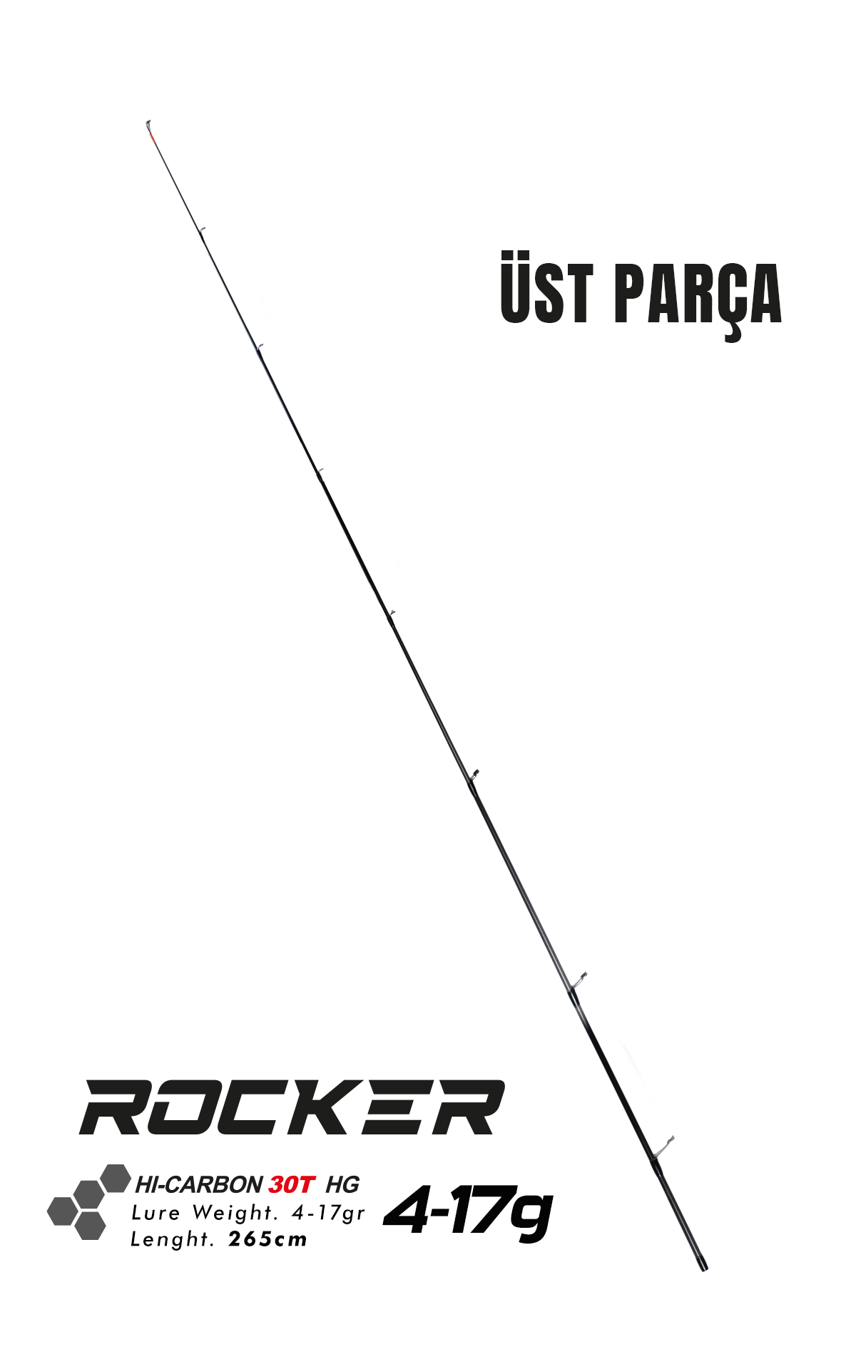 Fujin Rocker 265cm 4-17gr LRF Kamışı #1 Üst Parça