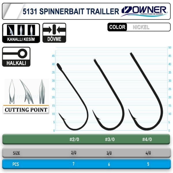 Owner 5131 Spinnerbait White İğne