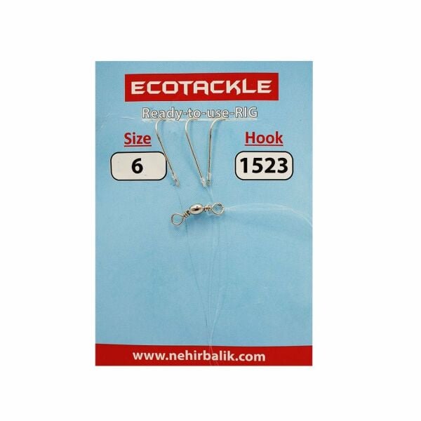 Ecotackle Fırdöndülü Yemli Takım 1523 3 İğne 100P 1/0