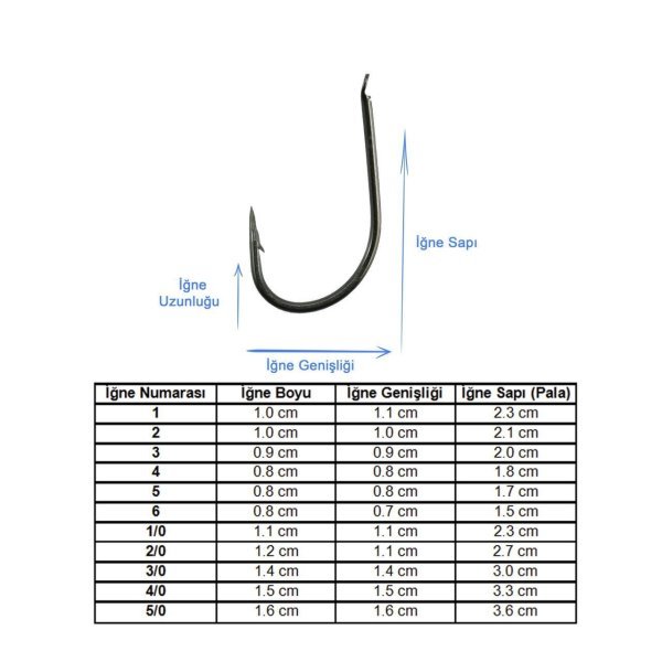 Marlin 505 Siyah Nikel Olta İğnesi 5