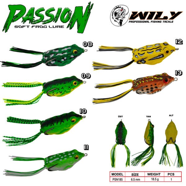 Wily Passion Silikon Kurbağa 6.5 cm 18.5 gr