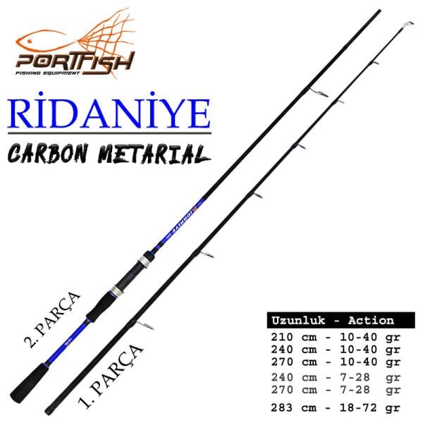 Portfish Ridaniye Spin 270 cm 7-28 GR  1.PARÇA  (Yedek Parçası)