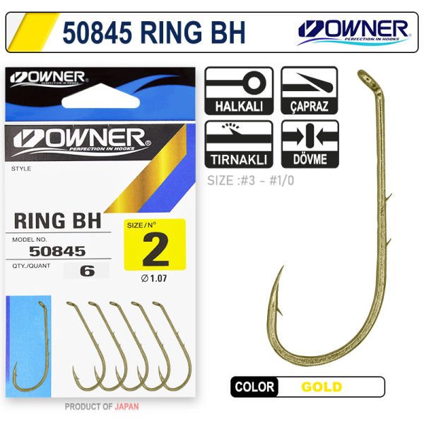 Owner 50845 Ring Bh Oxidized Gold İğne 2