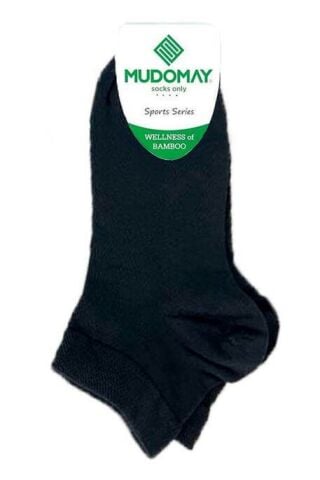 MUDOMAY Bambu Erkek Patik Çorabı 56001 Siyah