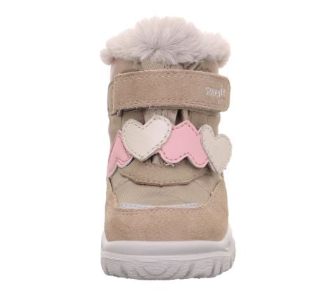 SUPERFIT Husky+ Geniş Kalıp Gore-Tex Kız Çocuk Cırtlı Kürklü Kar Botu 1-006061-2 (24-25)