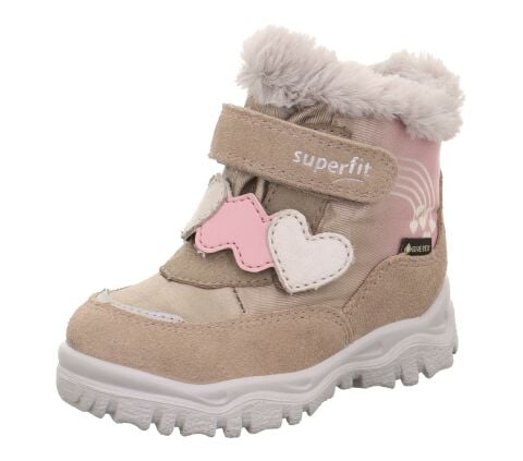 SUPERFIT Husky+ Geniş Kalıp Gore-Tex Kız Çocuk Cırtlı Kürklü Kar Botu 1-006061-1 (19-23)