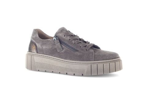 GABOR Ekstra Geniş (H) Kalıp Kadın Fermuarlı Bağcıklı Spor Ayakkabı 76.415