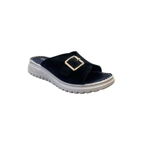 ÇALIŞIR Geniş Kalıp Kadın Tokalı Terlik 3223