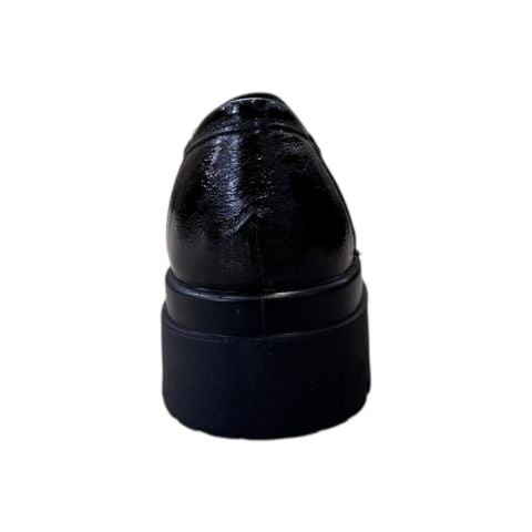 IMAC Saba Kadın Tokalı Loafer Ayakkabı 857240 Siyah Rugan - 40