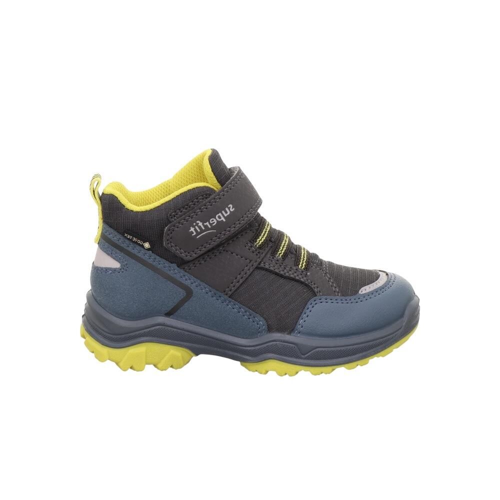 SUPERFIT Jupiter Geniş Kalıp Gore-Tex Erkek Çocuk Cırtlı Bot 1-000053-1 (25-30) MAVİ SARI SİYAH KUMAŞ - 30