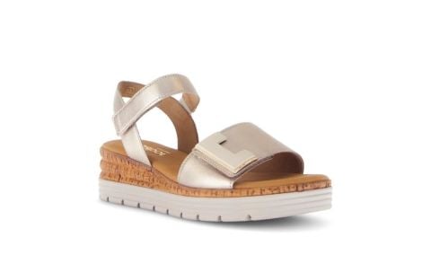 GABOR Geniş (G) Kalıp Kadın Cırtlı Dolgu Topuk Sandalet 82.700