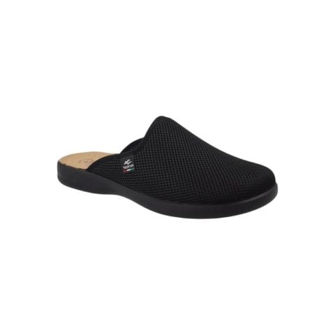 FLY FLOT Cloth Önü Kapalı Erkek Terlik P7-118 Siyah Kumaş - 41
