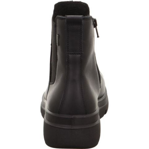 LEGERO Angelina Gore-Tex Kadın Fermuarlı Lastikli Bot 2-000329 Siyah Deri - 38